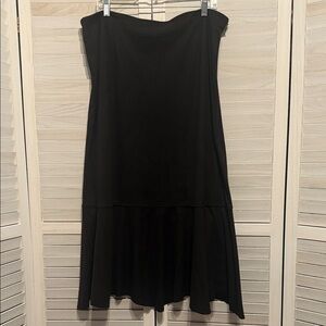 J Jill BROWN Faux Suede Midi Skirt. Size 18